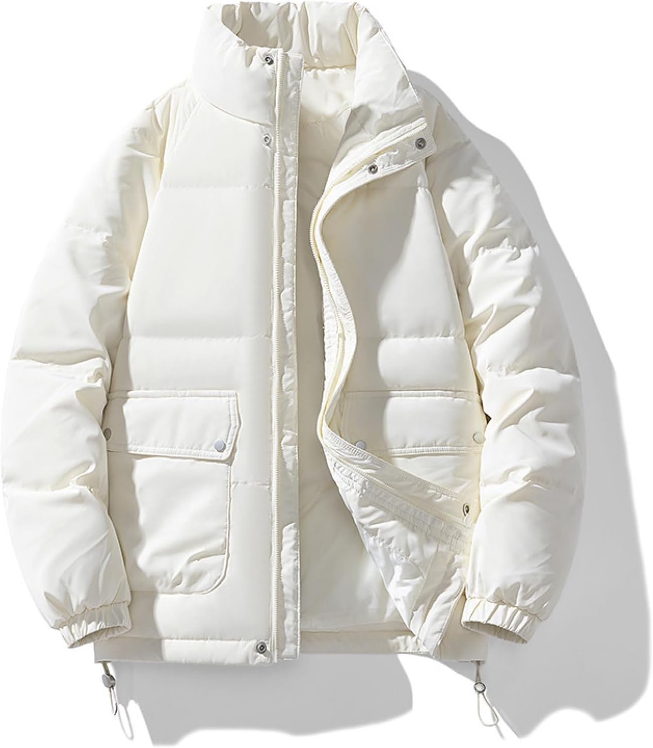 美品 doudou ヘリンボンダブルジャケット ベージュ シャンブレーダブル